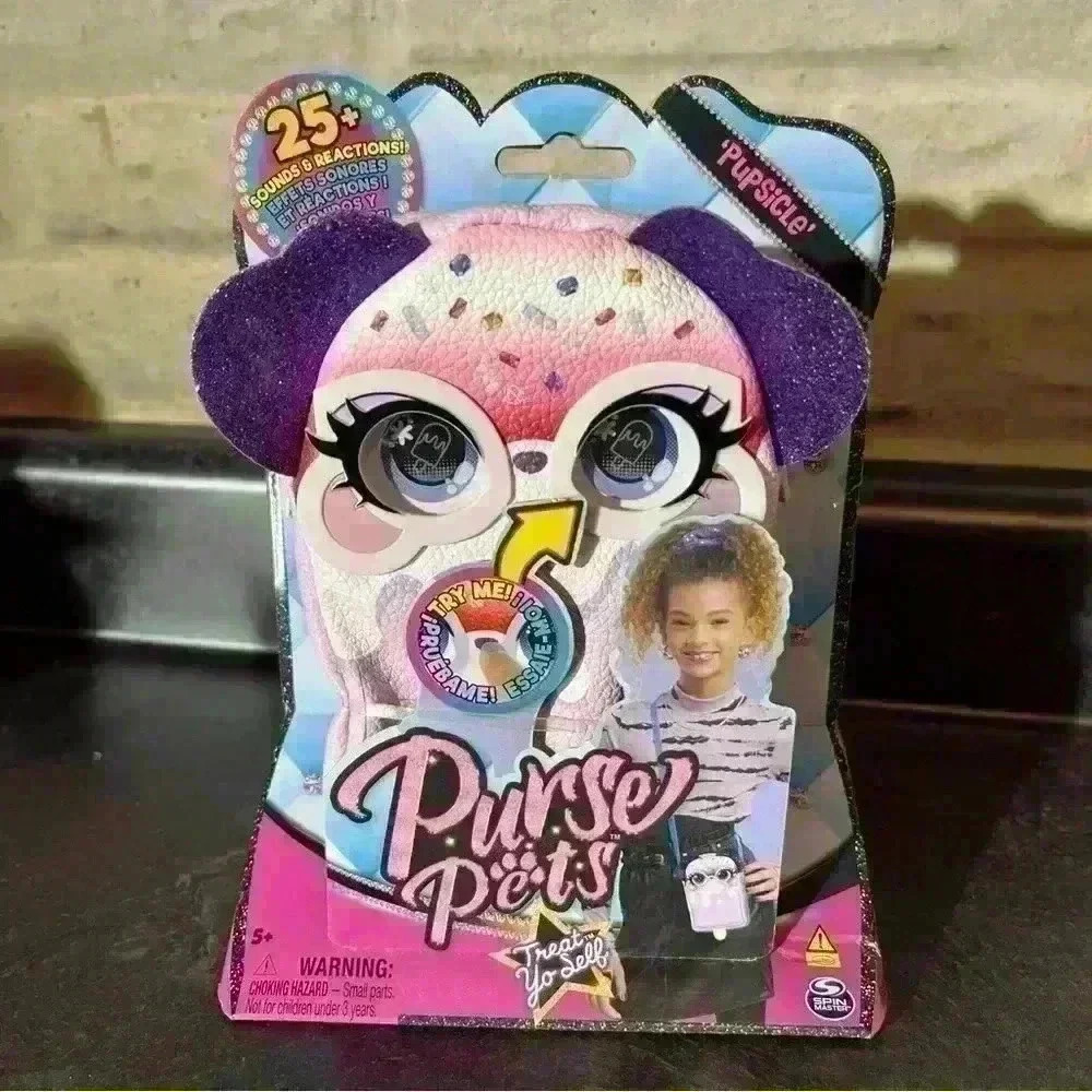 Purse Pets Treat Yo Self Pupsicle Interactive Pet Toy Handbag Light Spin Master